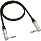 Behringer Gold Performance Instrument Patch Cable with 1/4" TRS Right Angled Connectors 3 ft. Black