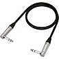 Behringer Gold Performance Instrument Patch Cable with 1/4" TRS Right Angled Connectors 3 ft. Black