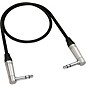 Behringer Gold Performance Instrument Patch Cable with 1/4" TRS Right Angled Connectors 2 ft. Black