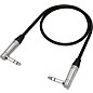 Behringer Gold Performance Instrument Patch Cable with 1/4" TRS Right Angled Connectors 2 ft. Black