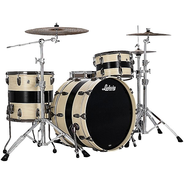 Ludwig Classic Oak 3-Piece Pro Beat Shell Pack With 24" Bass Drum, Bandit
