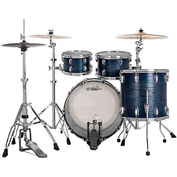 Ludwig Classic Oak 4-Piece Studio Shell Pack With 22" Bass Drum Blue Burst
