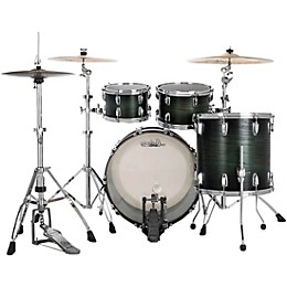Ludwig Classic Oak 4-Piece Studio Shell Pack With 22" Bass Drum Green Burst