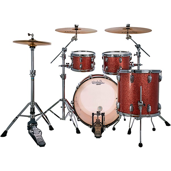 Ludwig Classic Oak 4-Piece Studio Shell Pack With 22" Bass Drum Hybrid Copper Sparkle