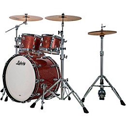 Ludwig Classic Oak 4-Piece Studio Shell Pack With 22" Bass Drum Hybrid Copper Sparkle