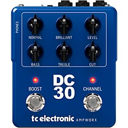 TC Electronic Ampworx DC30 Preamp Pedal Blue