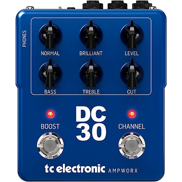 TC Electronic Ampworx DC30 Preamp Pedal Blue