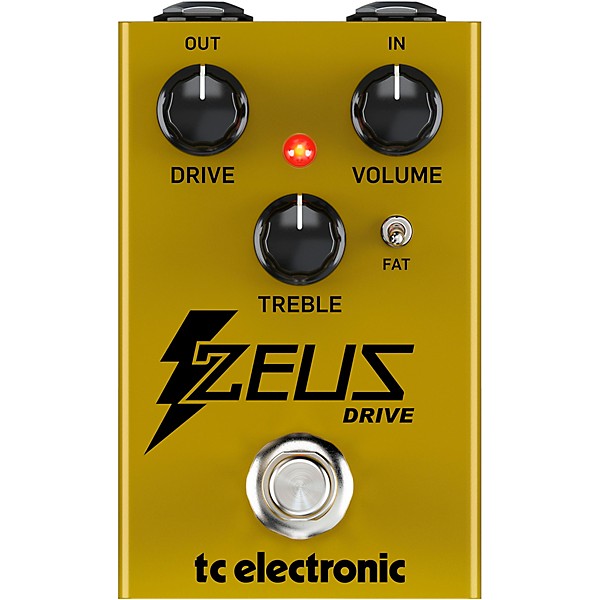 TC Electronic Zeus Drive Overdrive Effects Pedal Gold