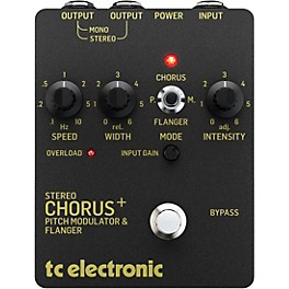 TC Electronic SCF Gold Stereo Chorus Flanger Effects Pedal Black