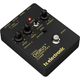 TC Electronic SCF Gold Stereo Chorus Flanger Effects Pedal Black