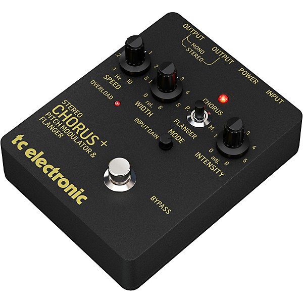 TC Electronic SCF Gold Stereo Chorus Flanger Effects Pedal Black