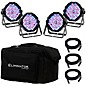 Eliminator Lighting Mega Flat PAK EP 4 Pack with 4X Mega Profile EP Pars, 3X DMX Cables, and Soft Transport Bag thumbnail