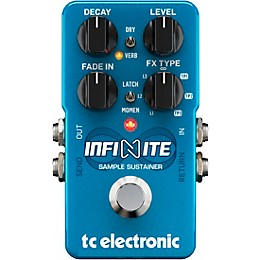 TC Electronic Infinite Sample Sustainer Effects Pedal Blue