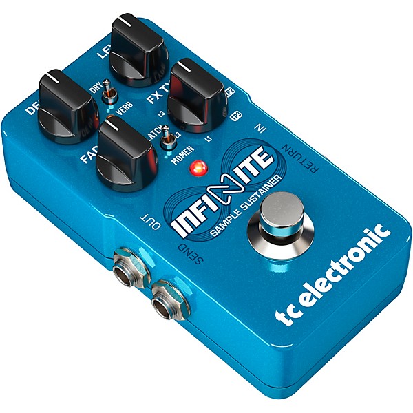 TC Electronic Infinite Sample Sustainer Effects Pedal Blue