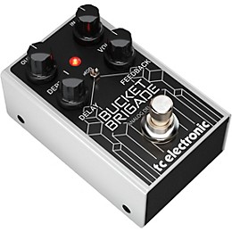 TC Electronic Bucket Brigade Analog Delay Effects Pedal Black and Silver