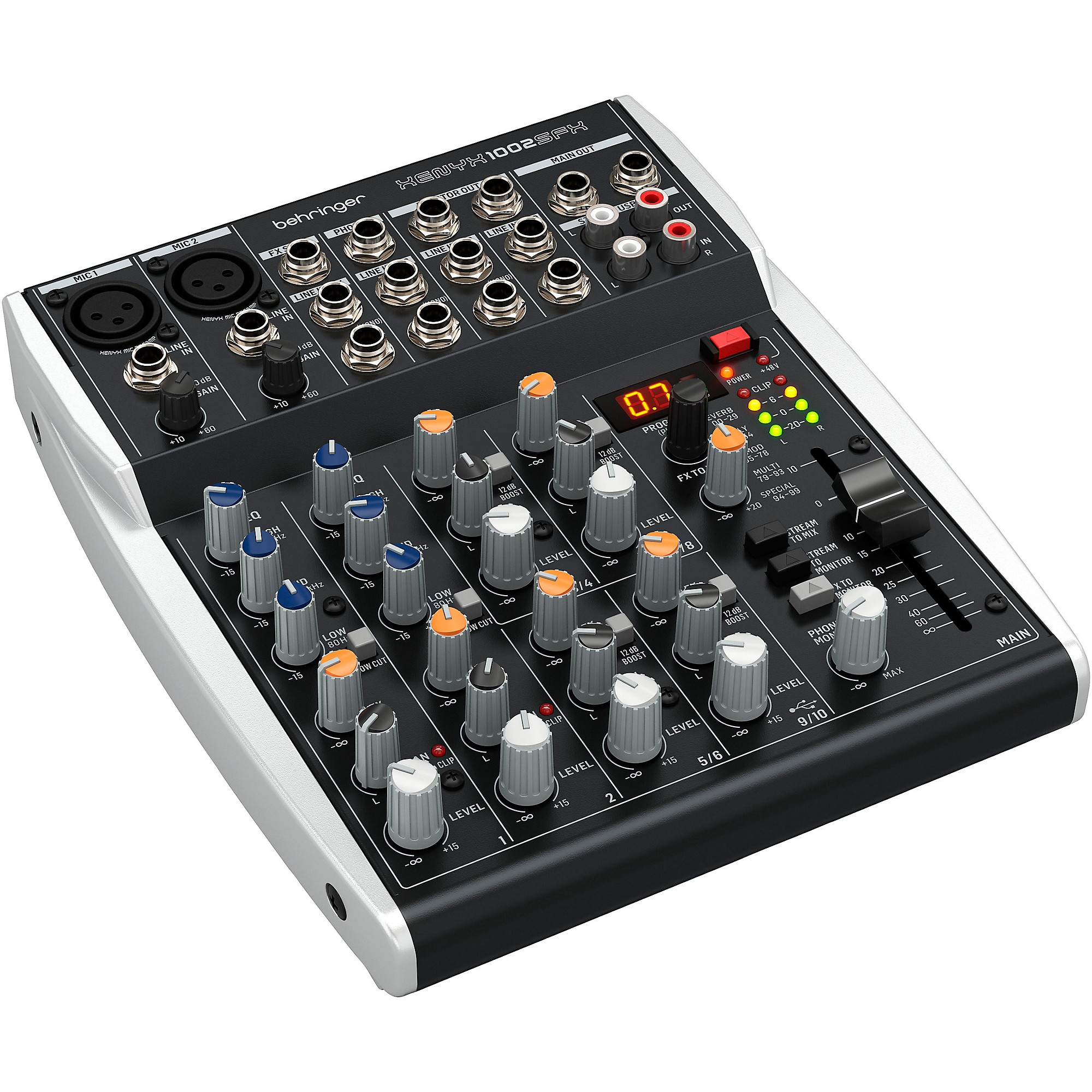 Behringer アナログミキサー 10チャンネル XENYX 1002 Behringer XENYX 1002SFX 10-Channel Analog Mixer With USB | Guitar