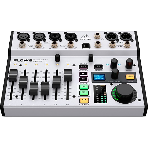 Behringer FLOW 8 8-Channel Bluetooth Controlled Digital Mixer