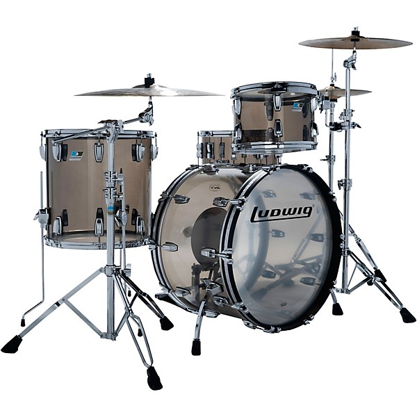 Ludwig Vistalite 3-Piece Fab Shell Pack With 22" Bass Drum Bronze
