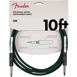 Fender Original Series Straight to Straight Instrument Cable 10 ft. Sherwood Green