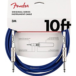 Fender Original Series Straight to Straight Instrument Cable 10 ft. Daytona Blue