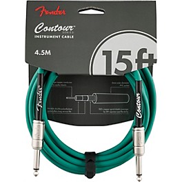 Fender Straight to Straight Instrument Contour ... Fender Straight to Straight Instrument Contour Cable 15 ft. Sherwood Green