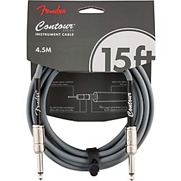 Fender Straight to Straight Instrument Contour Cab... Fender Straight to Straight Instrument Contour Cable 15 ft. Inca Silver