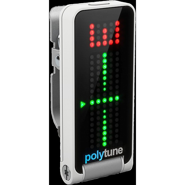 TC Electronic PolyTune Polyphonic Clip-On Tuner White