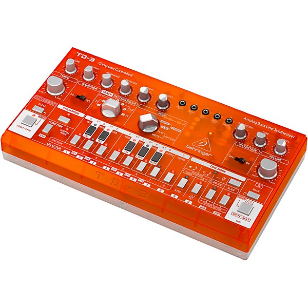 Behringer TD-3-TG Analog Bass Line Synthesizer - Tangerine