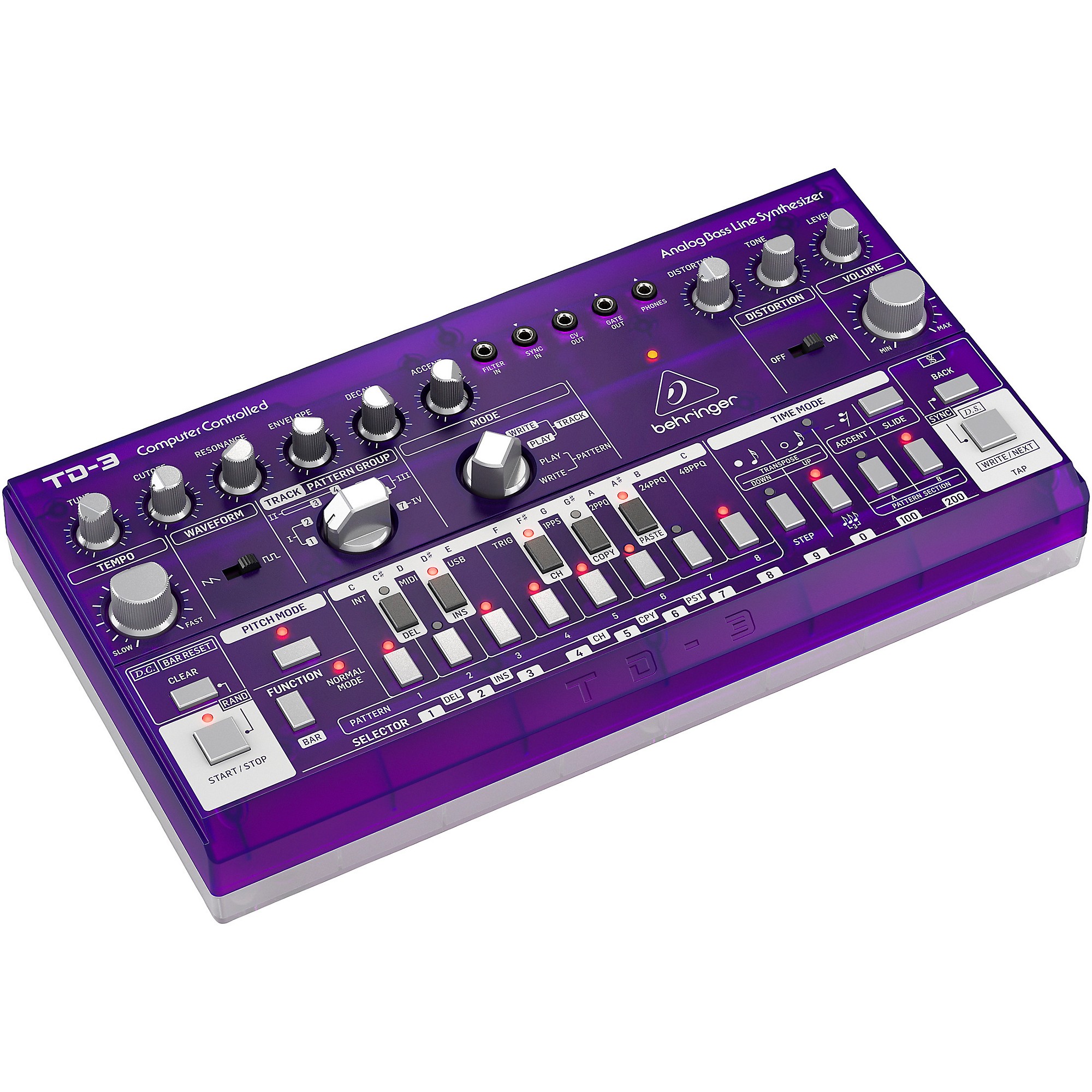 Behringer TD-3-GP Analog Bass Line Synthesizer - Purple | Guitar