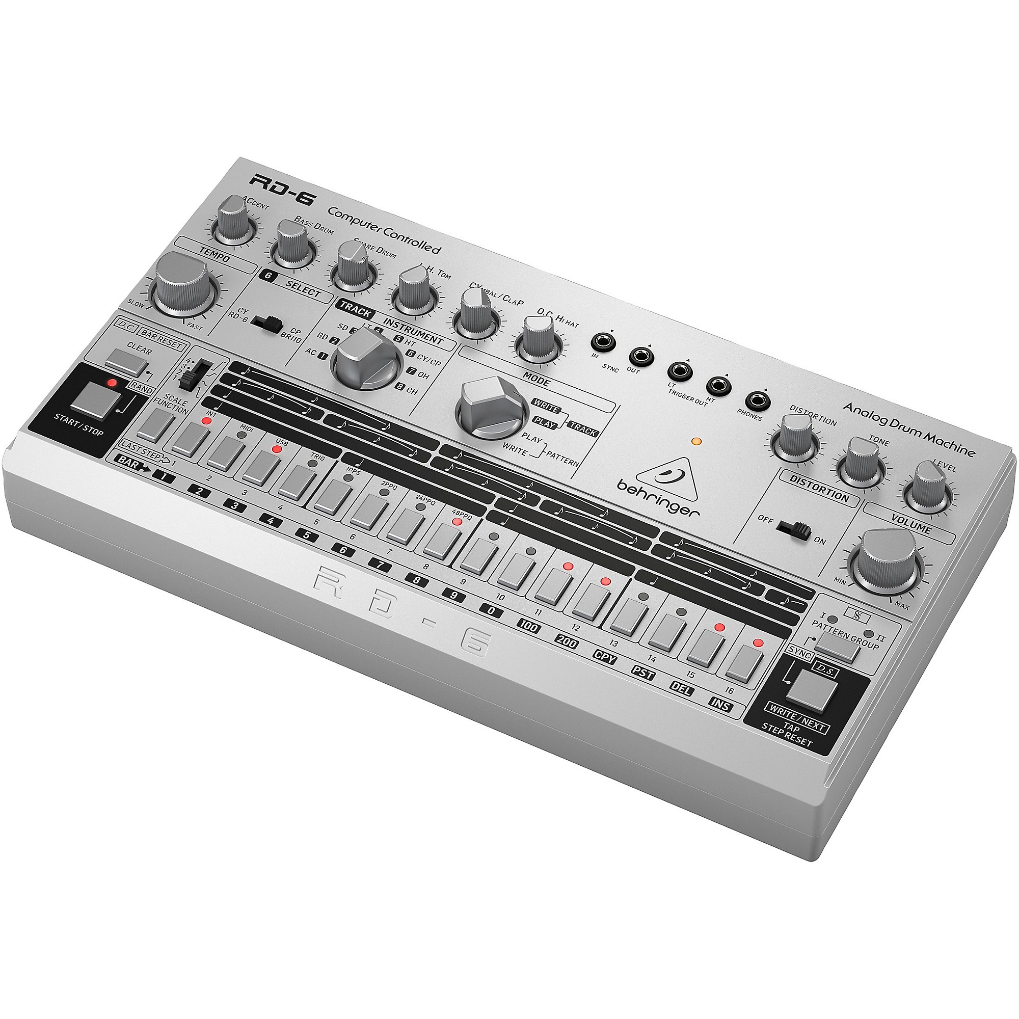 Behringer RD-6-SR Analog Drum Machine - Silver | Guitar Center