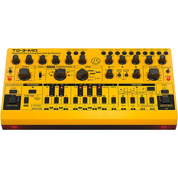 Behringer TD-3-MO-AM Analog Bass Line Synthesizer - Yellow