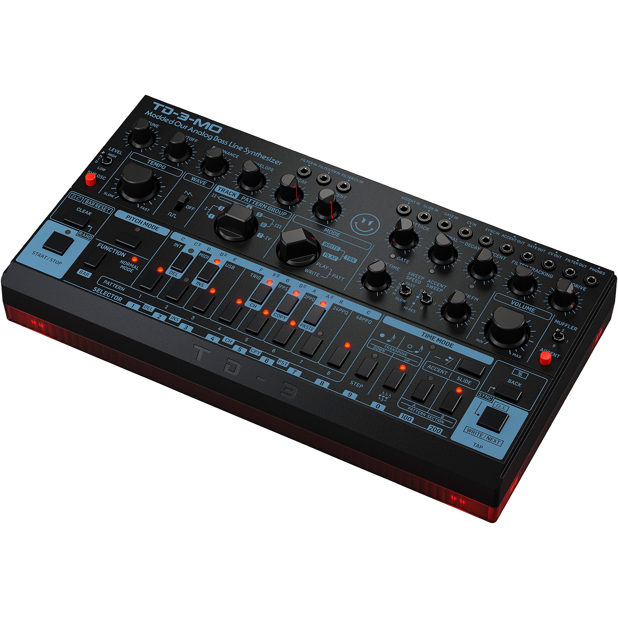 Behringer TD-3-MO-BK Analog Bass Line Synthesizer - Black | Guitar