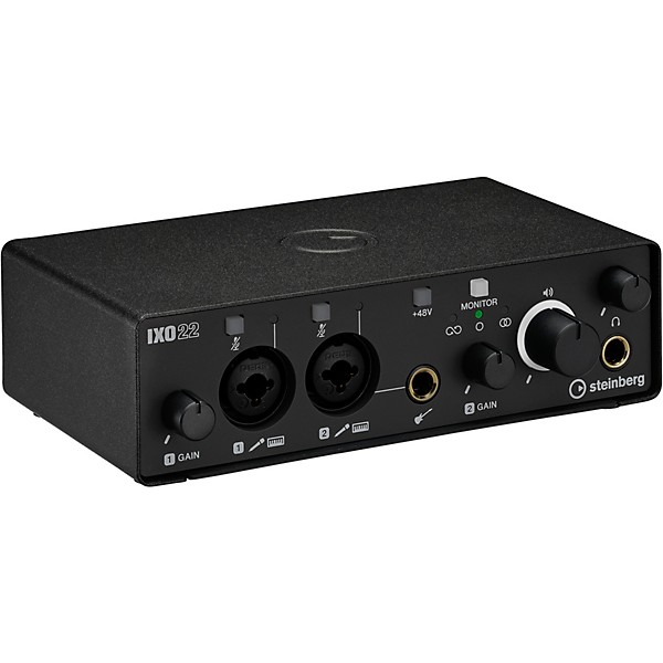 Steinberg IXO22 Audio Interface with Two Mic Preamps Black