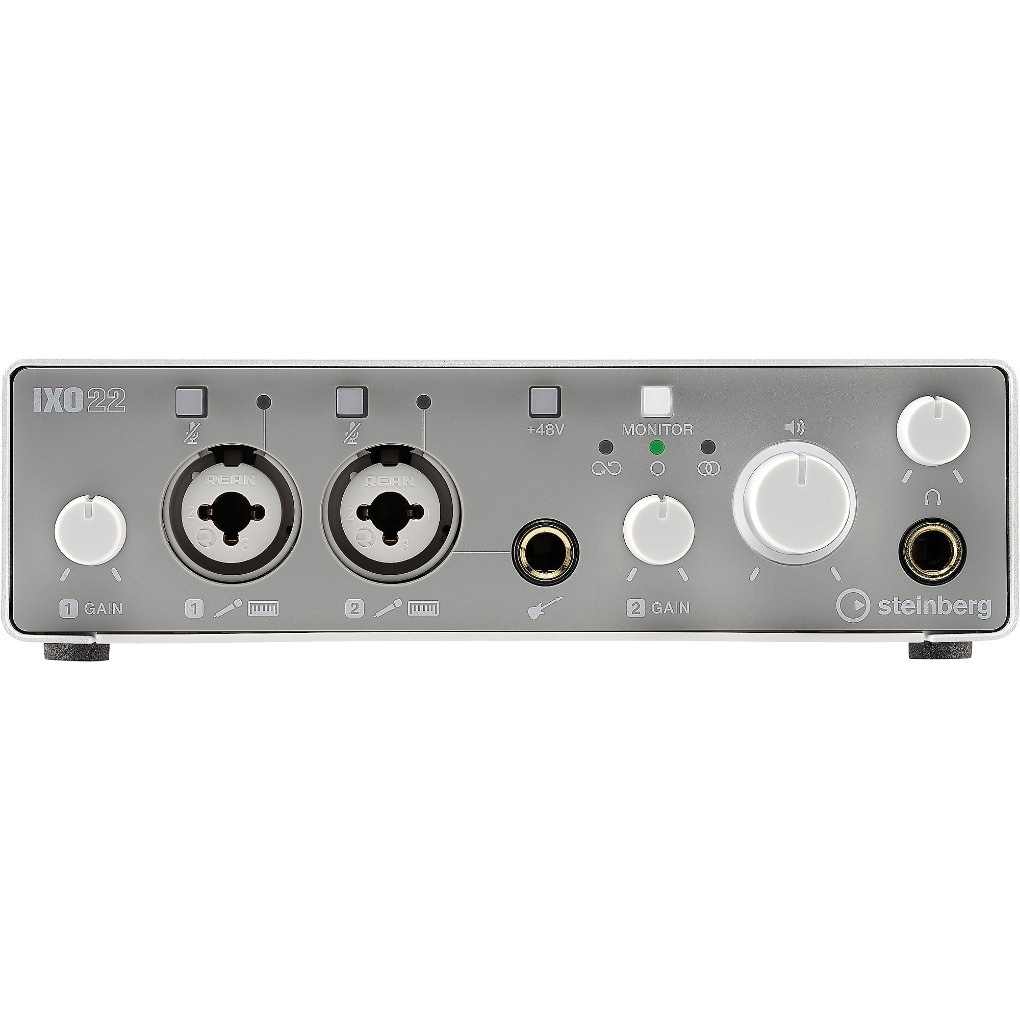 Steinberg IXO22 Audio Interface with Two Mic Preamps White 