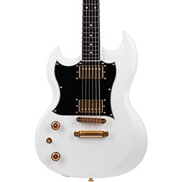 Schecter Guitar Research ZV-H6LLYW66D Zacky Vengeance Left-Handed Electric Guitar Gloss White