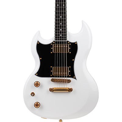 Schecter Guitar Research Zv-H6llyw66d Zacky Vengeance Left-Handed Electric Guitar Gloss White for sale
