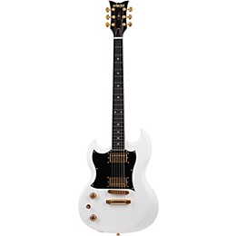 Schecter Guitar Research ZV-H6LLYW66D Zacky Vengeance Left-Handed Electric Guitar Gloss White