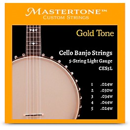 Gold Tone CES5L 5-String Light Gauge Banjo Cello Strings