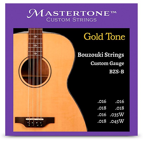 Gold Tone BZS-B Custom-Gauge Bouzouki Strings