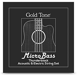 Gold Tone MBS-BL MicroBass Thunderblack Rubber/Polymer Strings