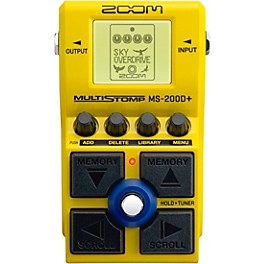 Zoom MS-200D+ Multi-Stomp Distortion Effects Pedal Yellow