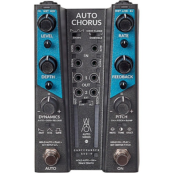 Gamechanger Audio AUTO CHORUS Pitch and Dynamics Responsive Chorus Effects Pedal Black