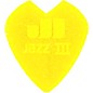 Dunlop Kirk Hammett Jazz III Yellow Glitter Guitar Pick 1.35 mm 24 Pack