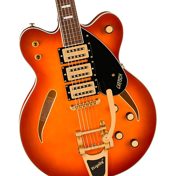 Gretsch Guitars Streamliner Cat-Eye Limited-Edition Center Block Electric Guitar With Bigsby & Gold Hardware Abbey Ale