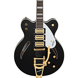 Gretsch Guitars Streamliner Cat-Eye Limited-Edition Center Block Electric Guitar With Bigsby & Gold Hardware - Black