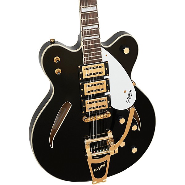 Gretsch Guitars Streamliner Cat-Eye Limited-Edition Center Block Electric Guitar With Bigsby & Gold Hardware - Black