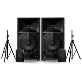 AlphaTheta WAVE-EIGHT 8" Portable Powered Speaker Pair With SonicLink