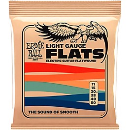 Ernie Ball P02580 Light Flatwound Electric Guitar Strings 11 - 50