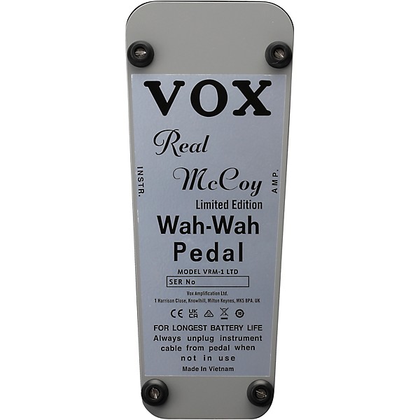 Open Box VOX VRM-1 Real McCoy Limited-Edition Wah Effects Pedal Level 1 Chrome