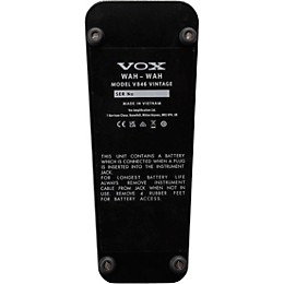 VOX V846 Original Wah Effects Pedal Black